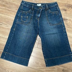 LOFT Dark Blue Cropped Jeans